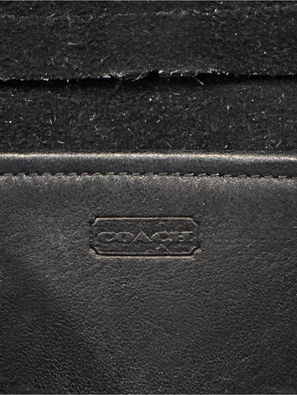 Vintage Coach Hasp Bag 9260 Black Leather Brass Bonnie Cashin Era 1970s - Picture 8 of 16